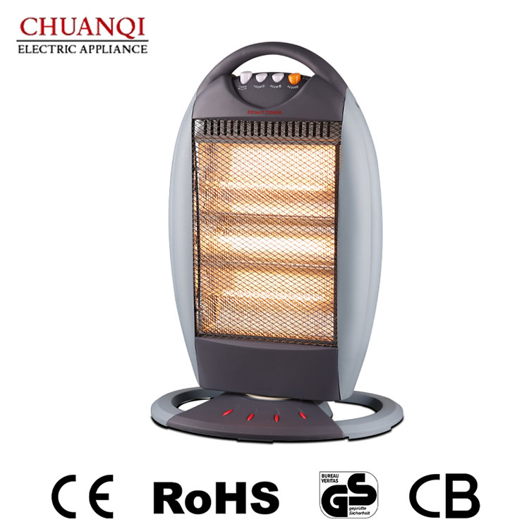 1200W 3 Tubes Halogen Heater na May Handle At Remote