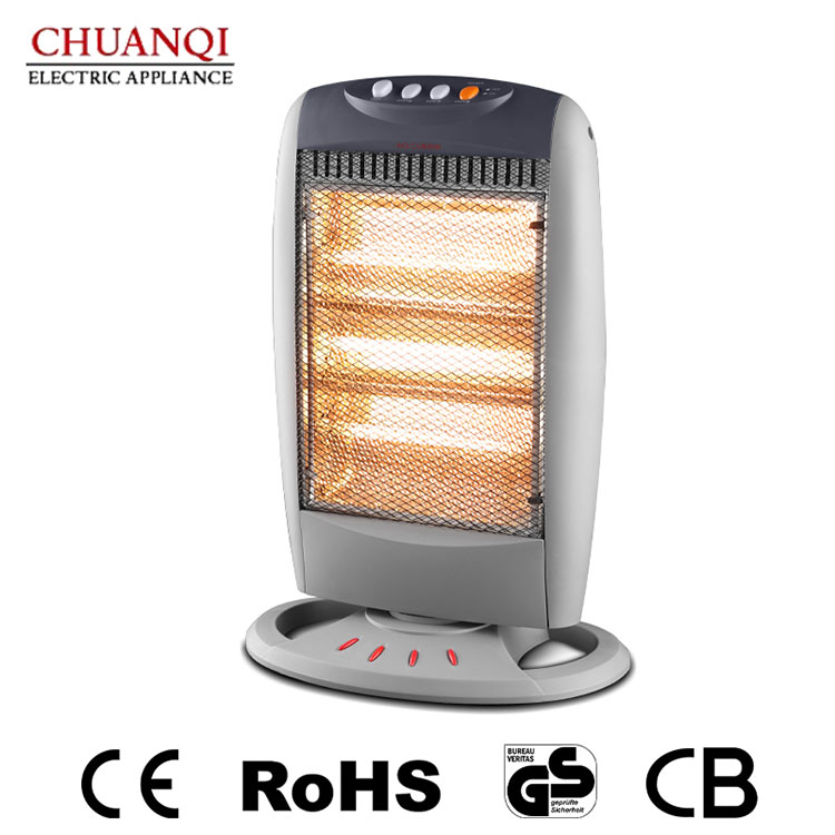 1200W 3 Tubes Halogen Heater na May Oscillating Function