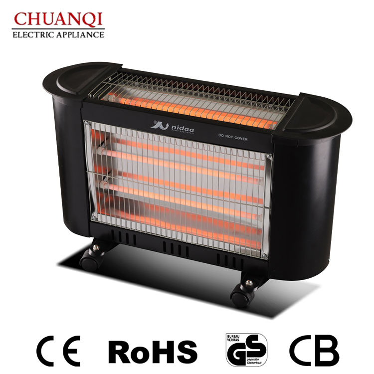 1500W 3 Tubes Quartz Heater na May Nakatagong Switch