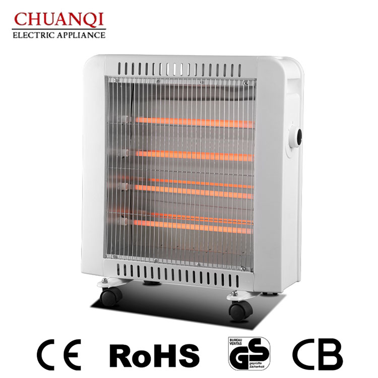 1600W 4 Tubes Quartz Heater With Castors Bagong Modelo