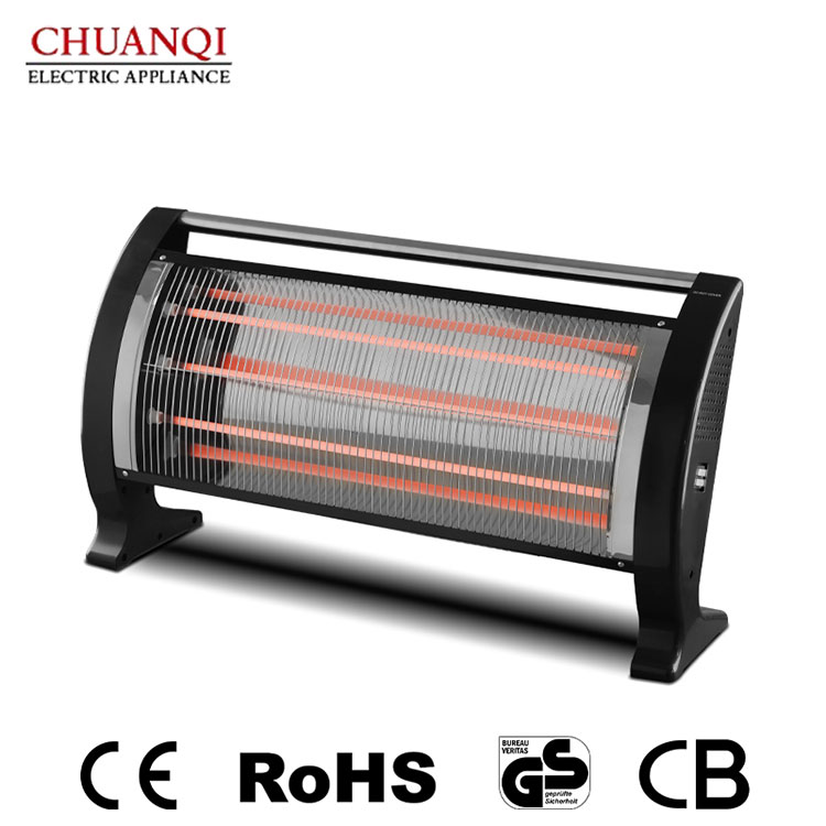 2000W 2 Malaking Tube At 2400W 3 Maliit na Tubes Quartz Heater Plus na May Handle