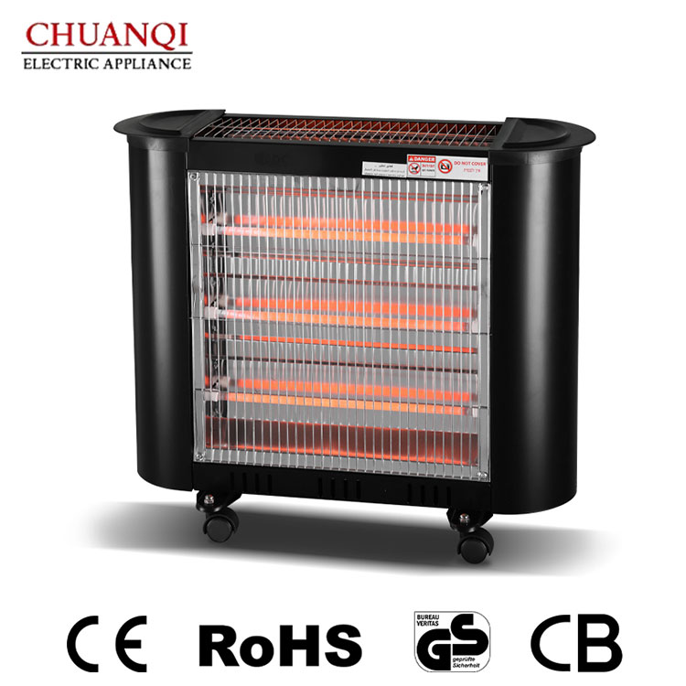 2000W 4 Tubes Quartz Heater na May Nakatagong Switch