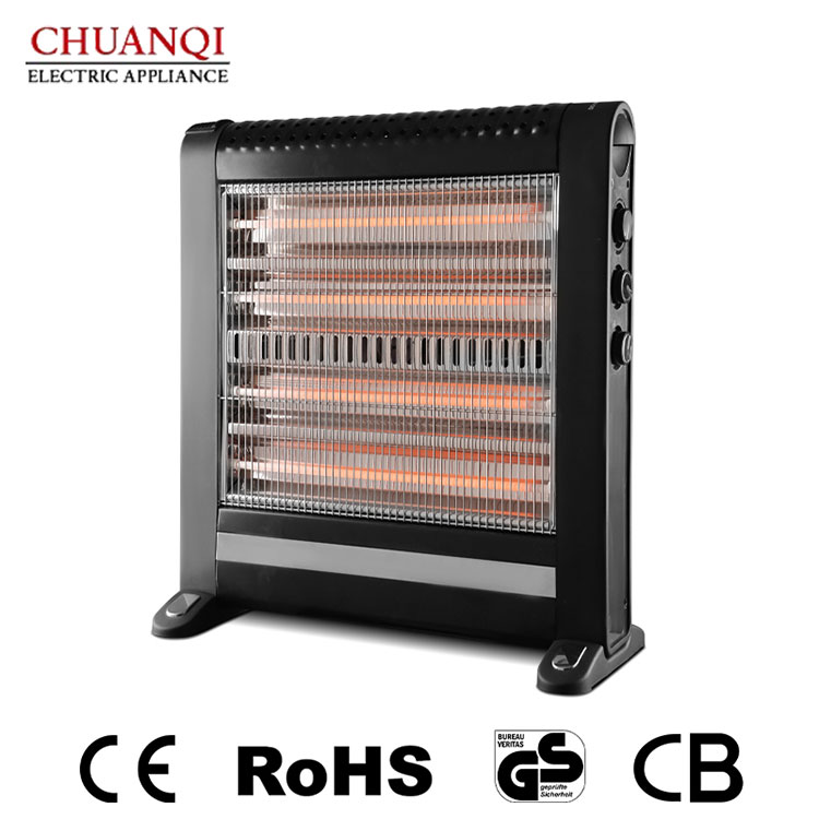 2400W 4 Tubes Quartz Heater na May Humidifier At Turbo Fan